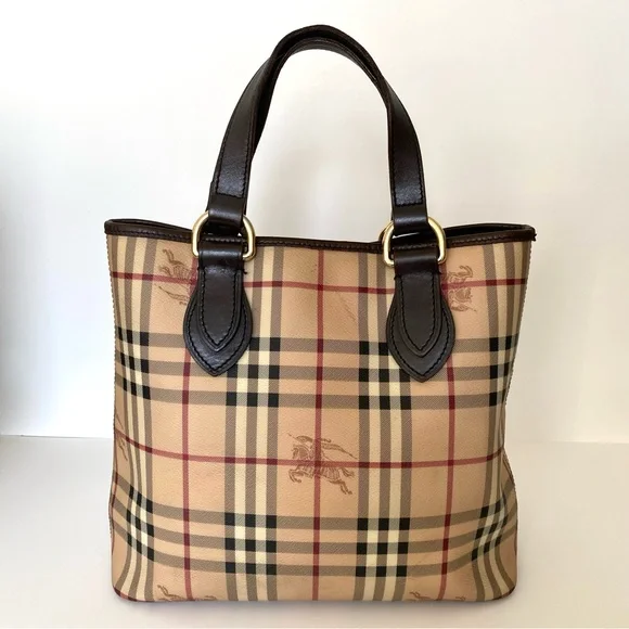 LAST CHANCE SALE!AUTHENTIC Burberry Classic Regent Leather Tote Bag Haymarket - Picture 3 of 16